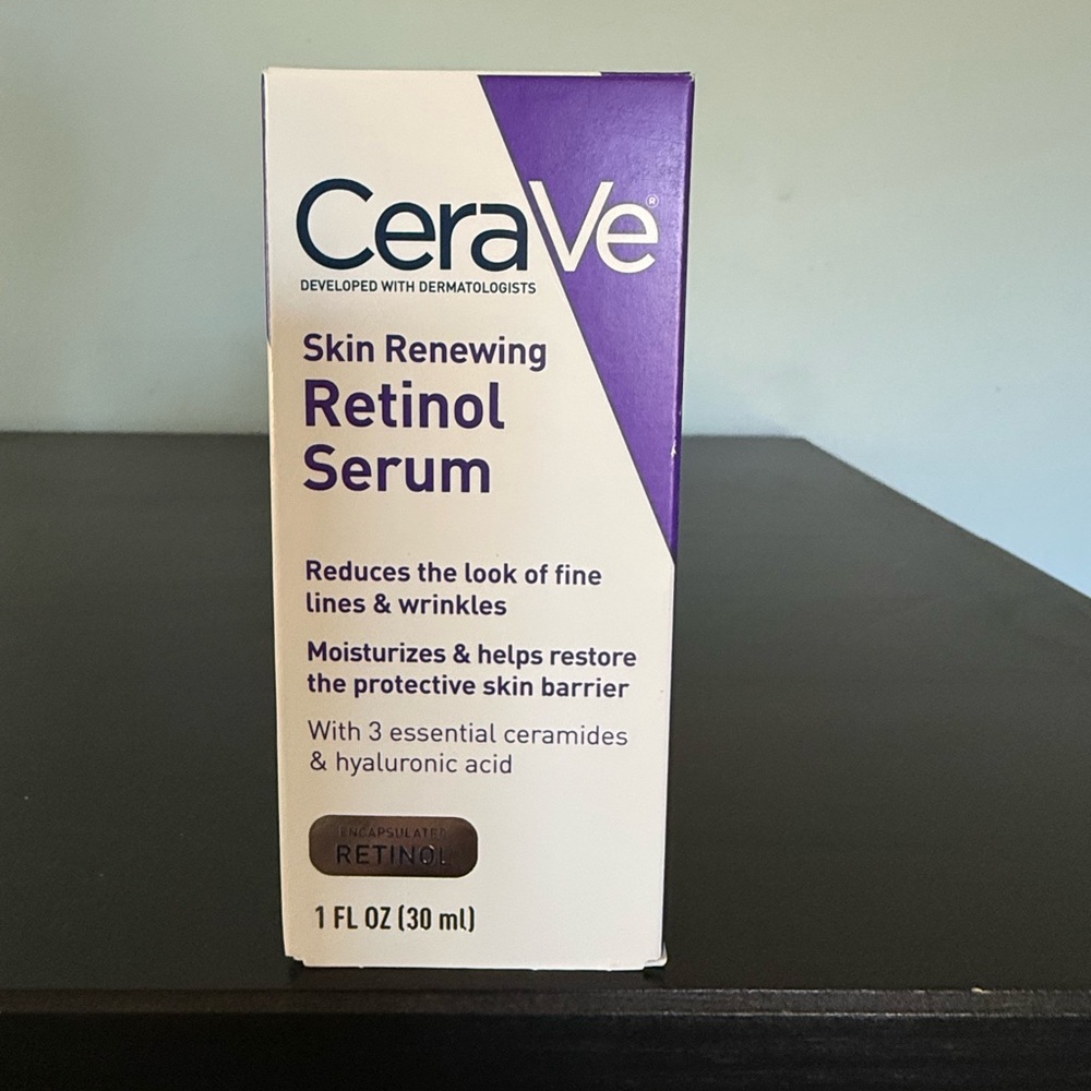 CeraVe Skin Renewing Retinol Serum - Reduce Fine Lines & Wrinkles, NEW
